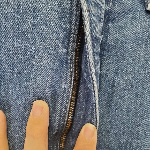 Lands End Jeans Women’s 8 Tall Blue High-Rise Classic 100% Cotton Denim Straight - Picture 10 of 12